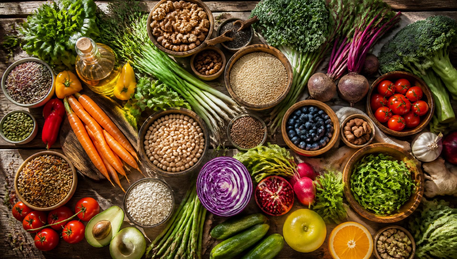 Stunning cornucopia of fresh organic produce